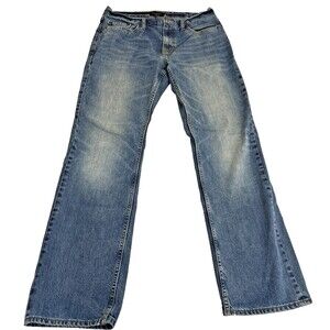 Banana Republic Men's Jeans Size 33x34 Medium Wash Blue Denim, Straight Leg